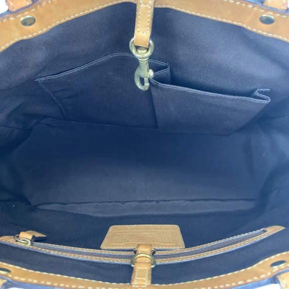 Coach Coach Signature Embossed Canvas Tote Bag 7874 Canvas Tote Bag 7874 - Picture 8 of 9